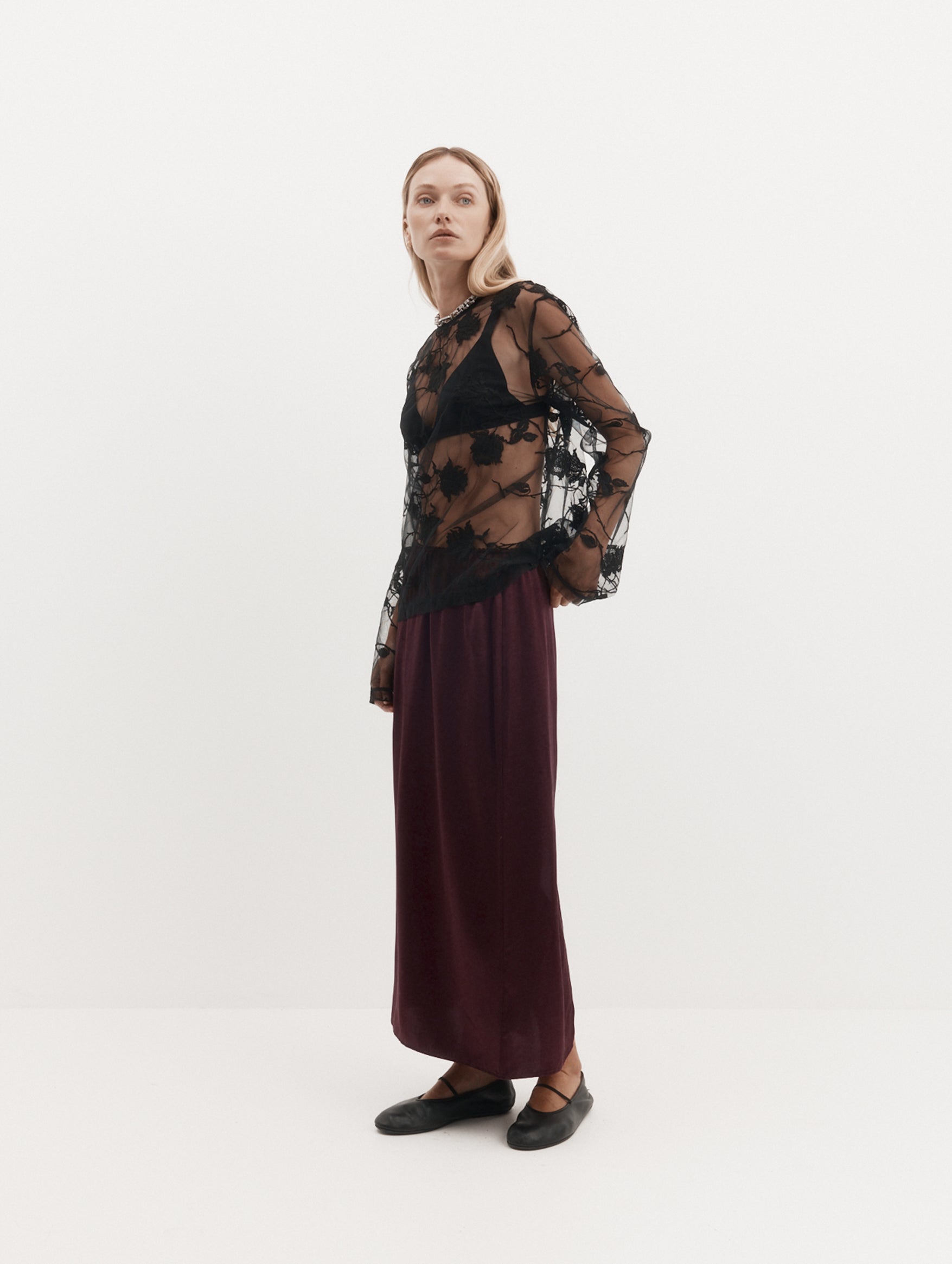 Camilla Skirt in Cassis