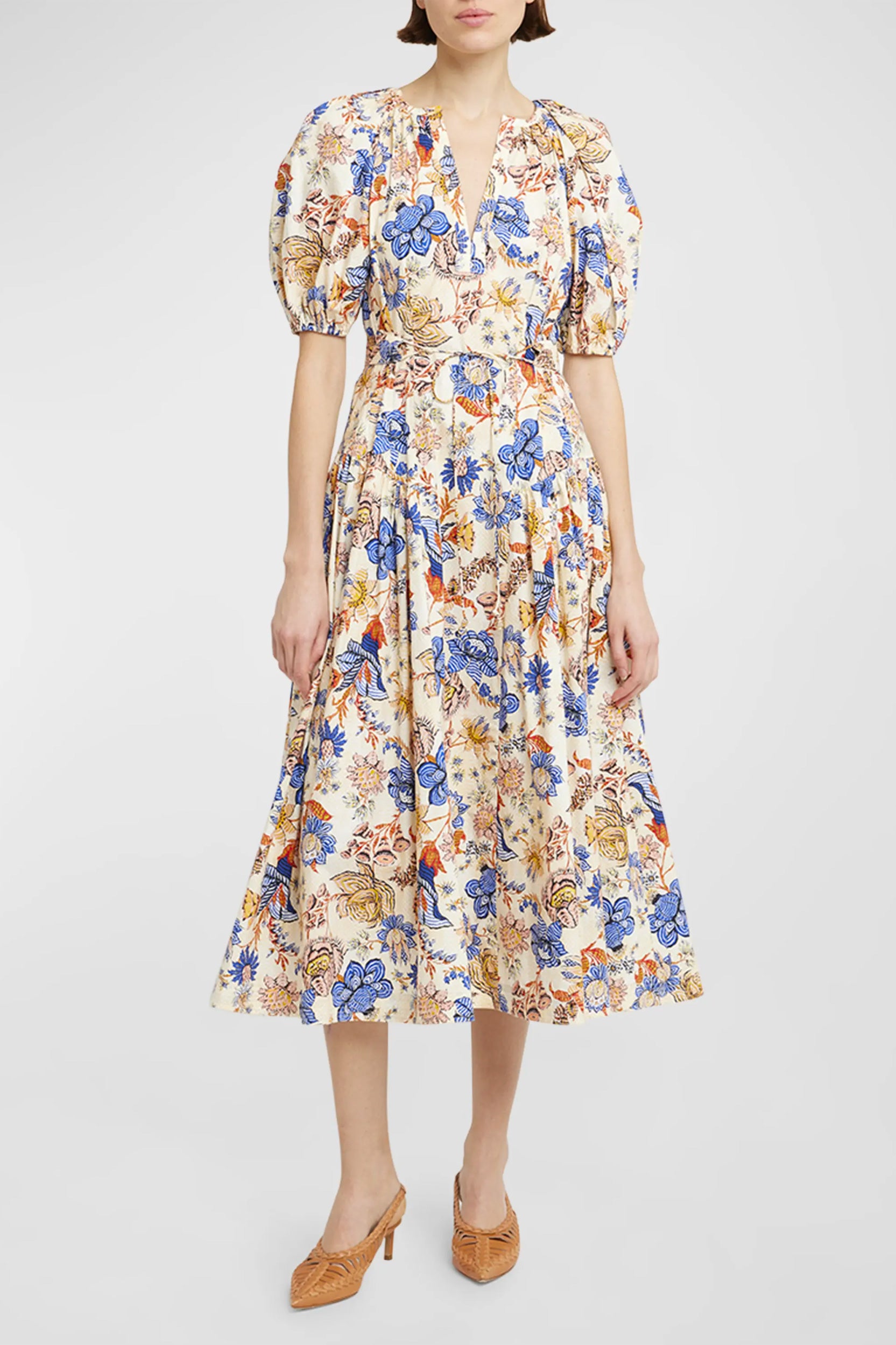 Carina Cotton Dress in Magnolia