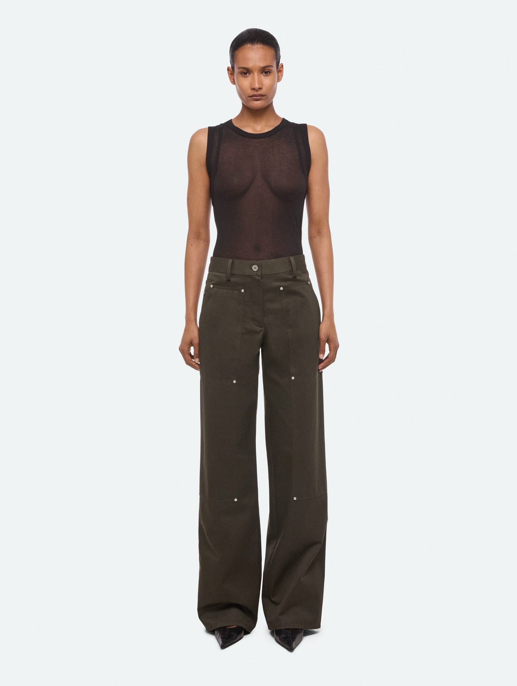 Carpenter Pant in Dark Moss