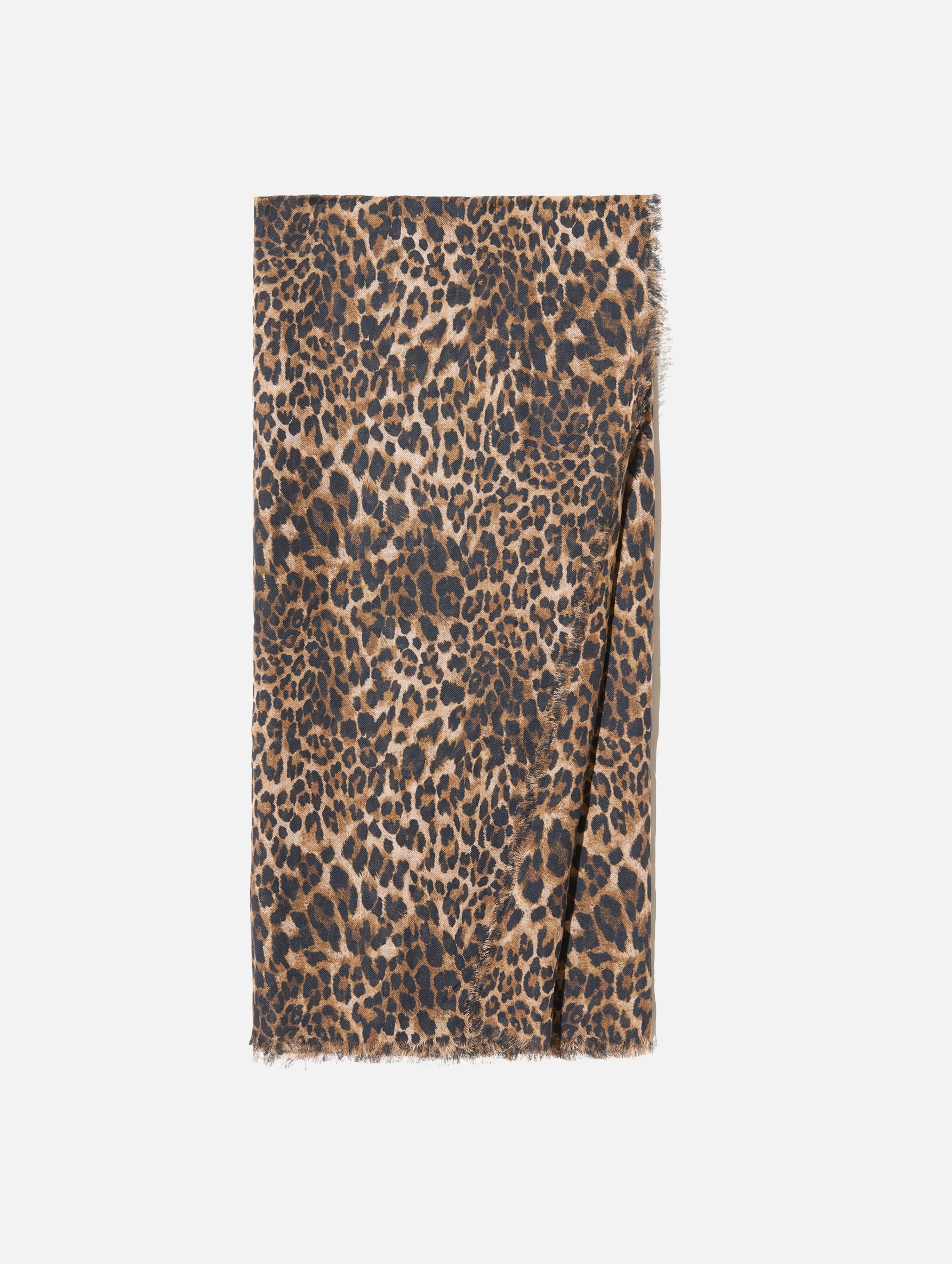 Cashmere Scarf in Vintage Leopard Print
