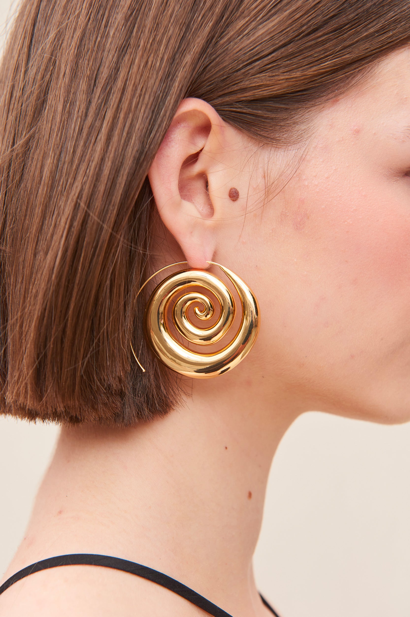 Cassia Brass Earring