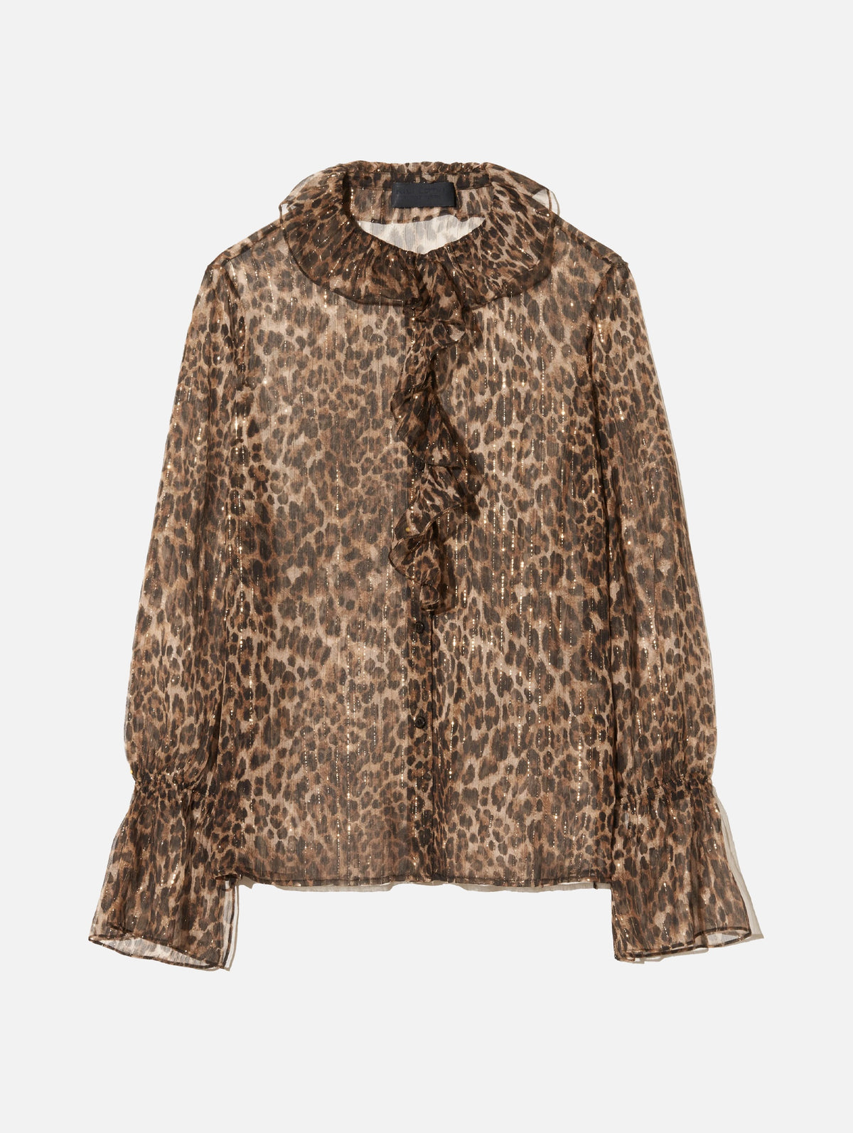 Cecily Shirt in Lurex Leopard