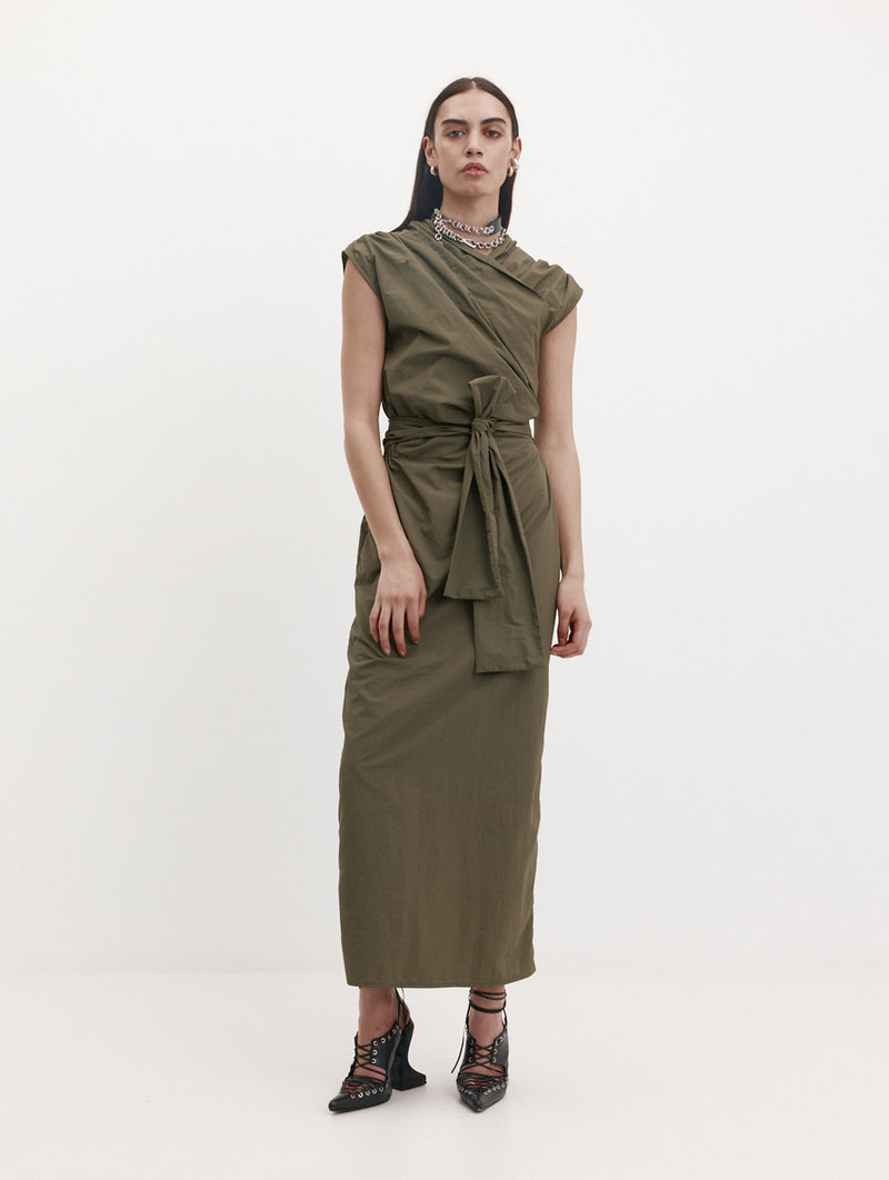 Chaimberlain Dress in Thyme