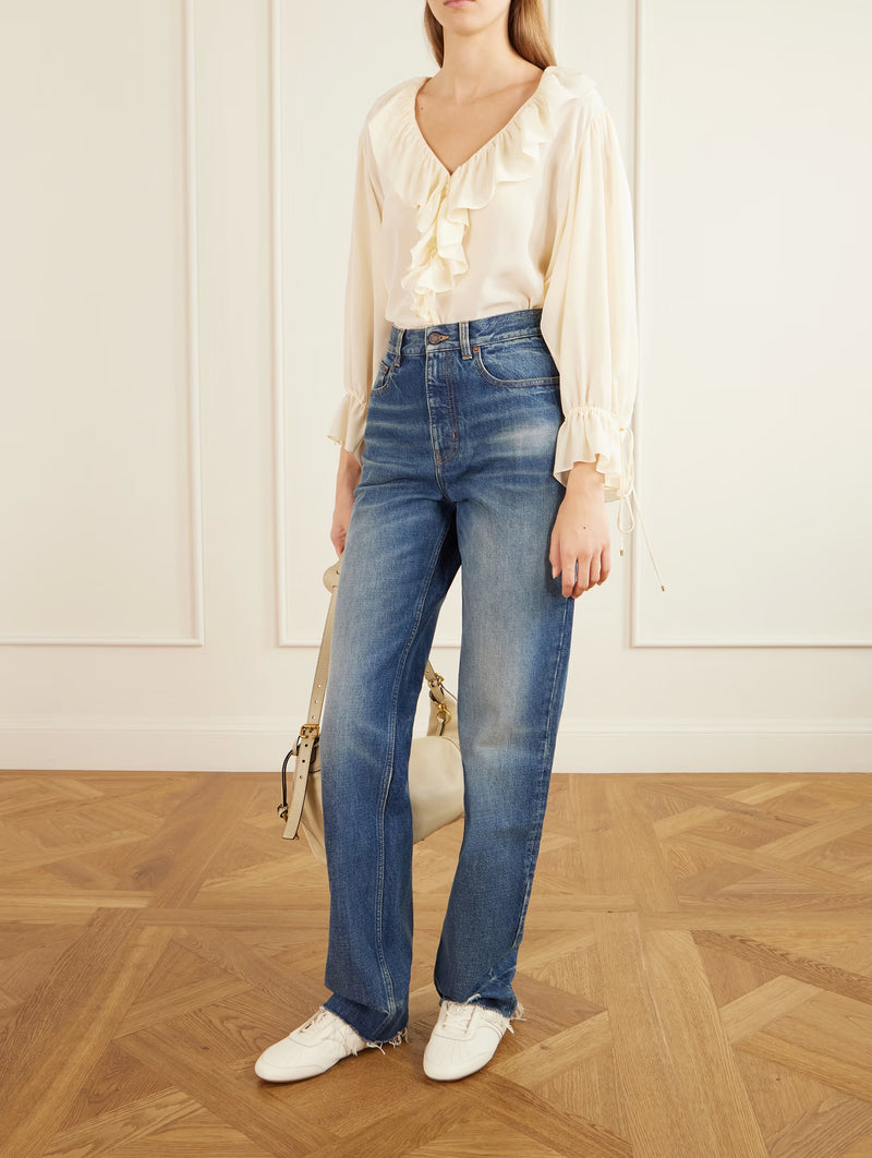 Chloé Kick Sneaker in Eggshell