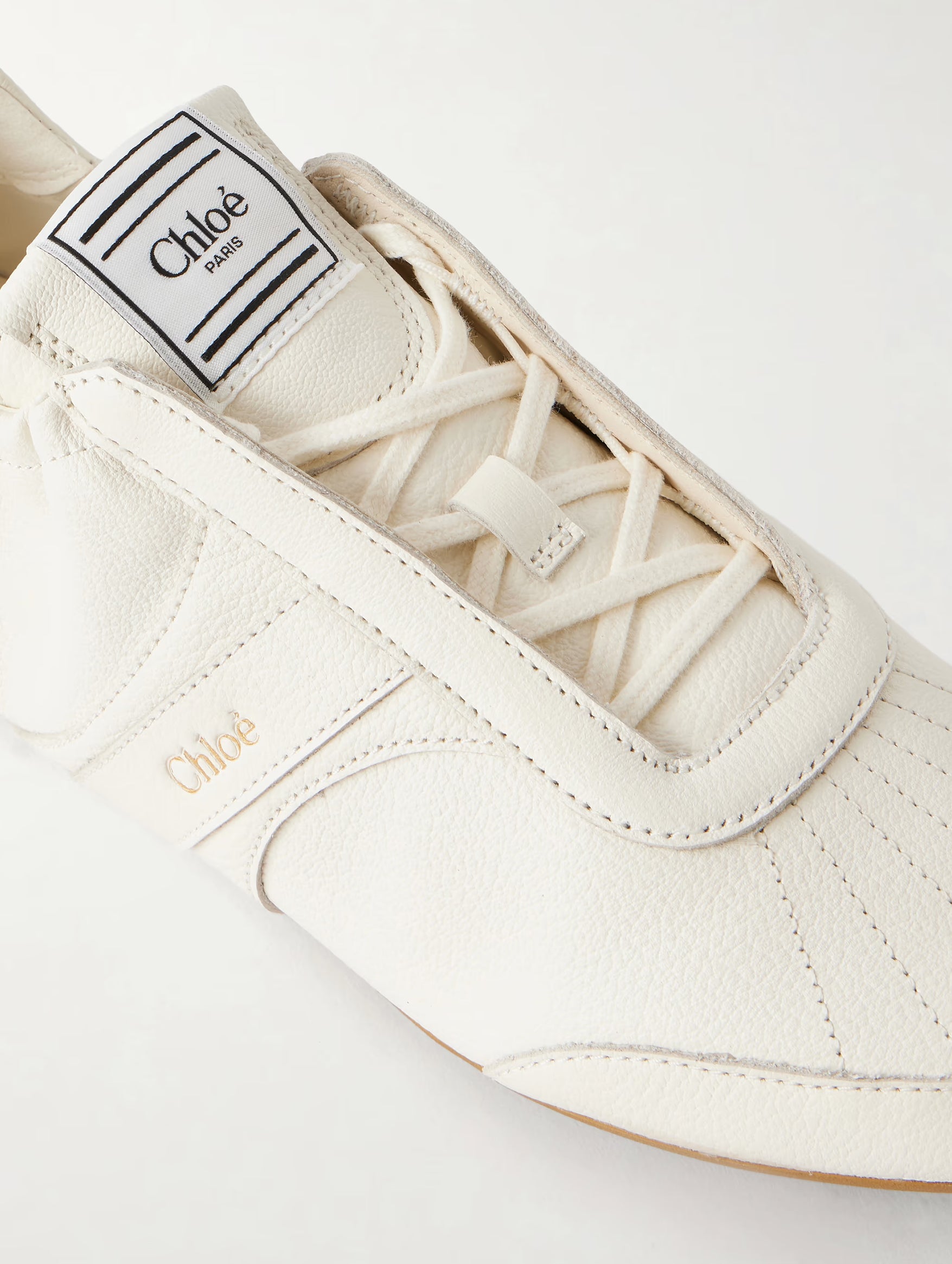 Chloé Kick Sneaker in Eggshell