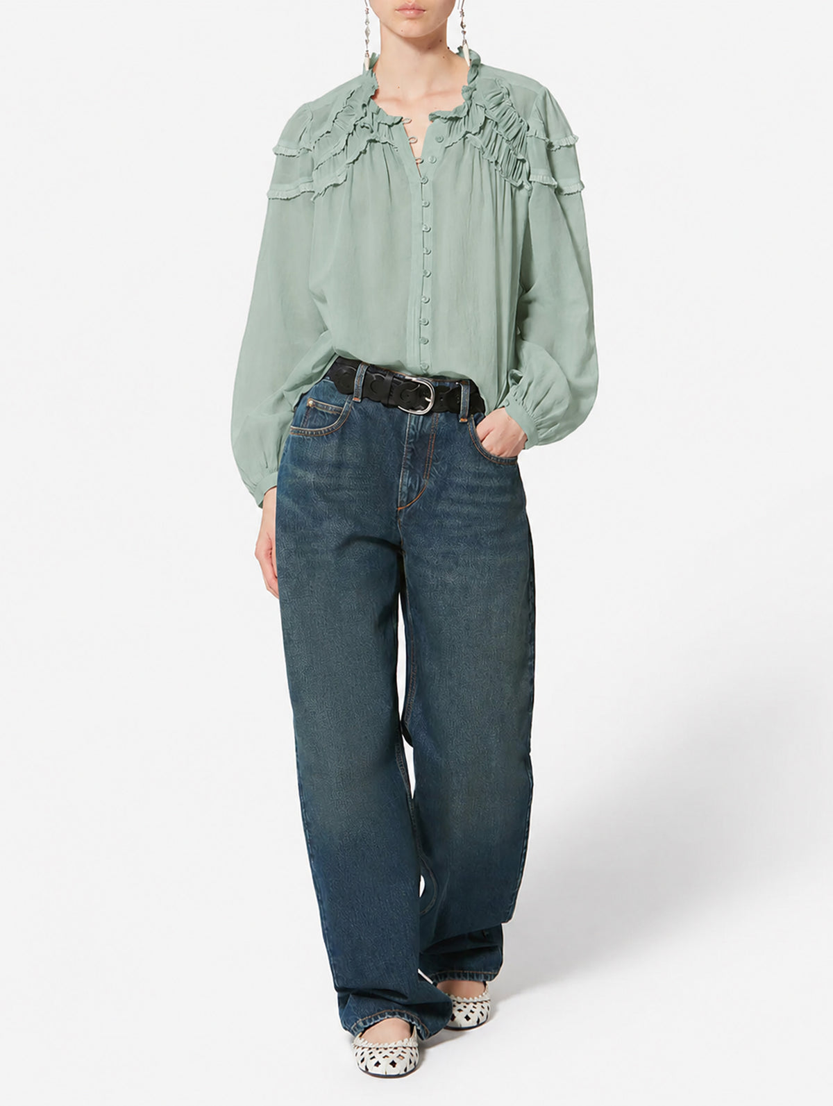 Christa Top in Sage