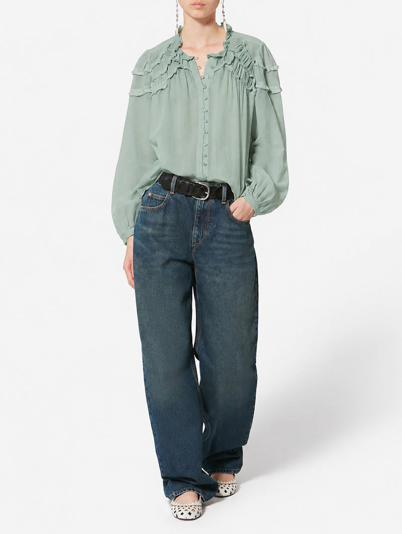 Christa Top in Sage