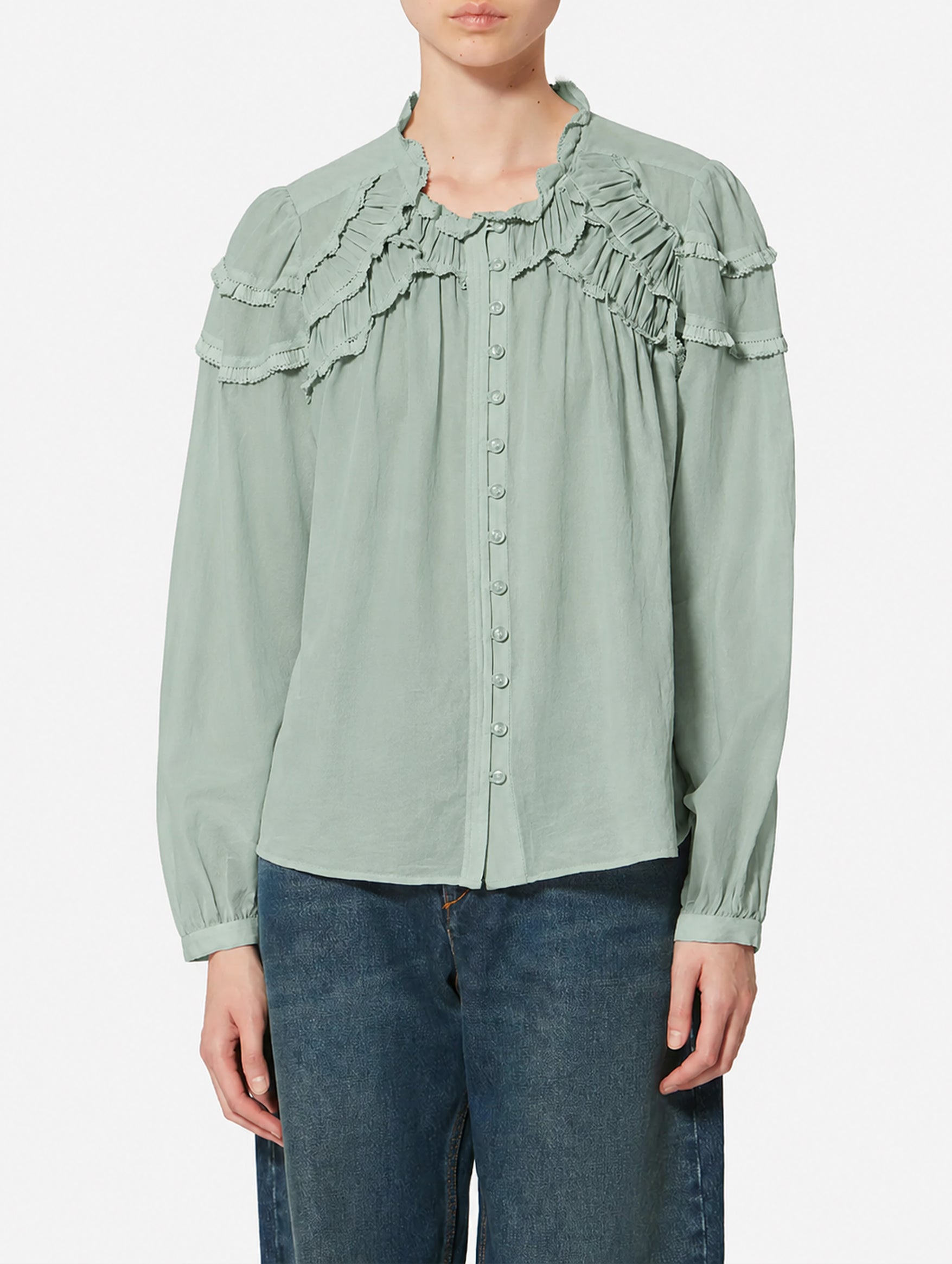 Christa Top in Sage