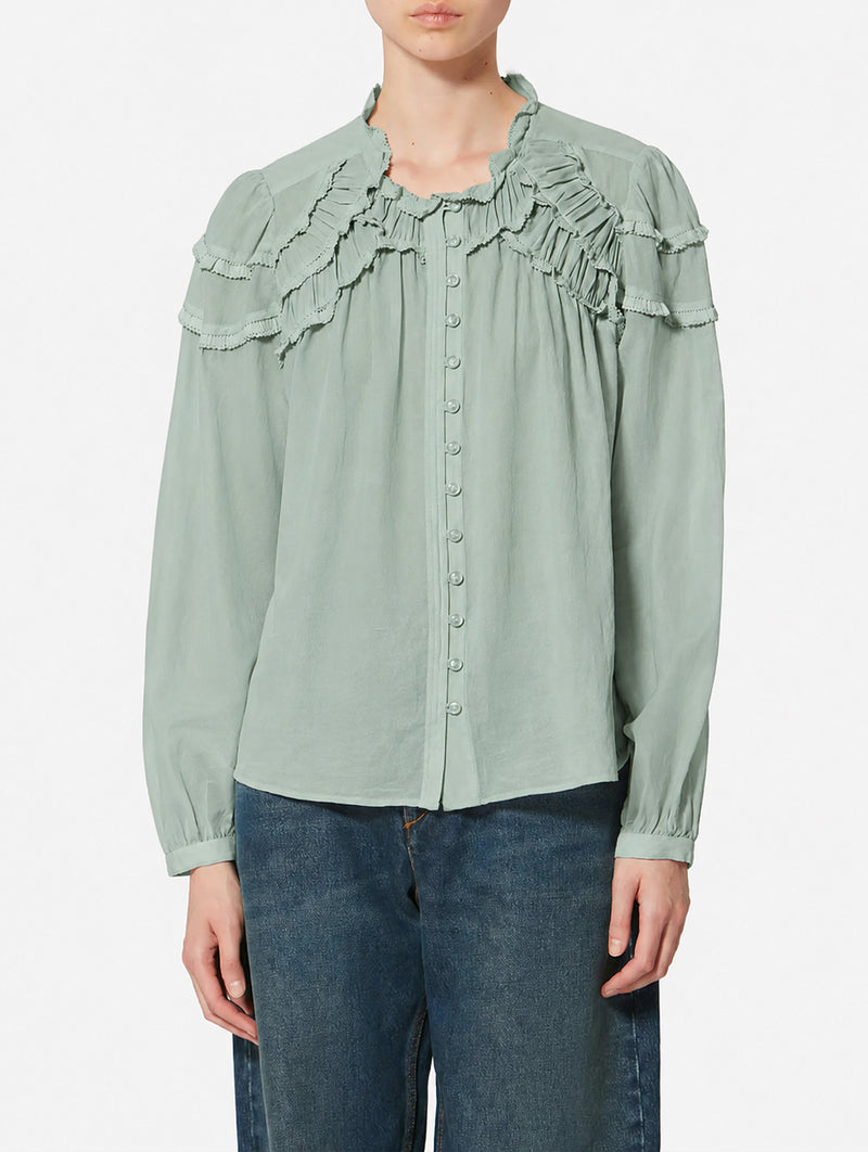 Christa Top in Sage