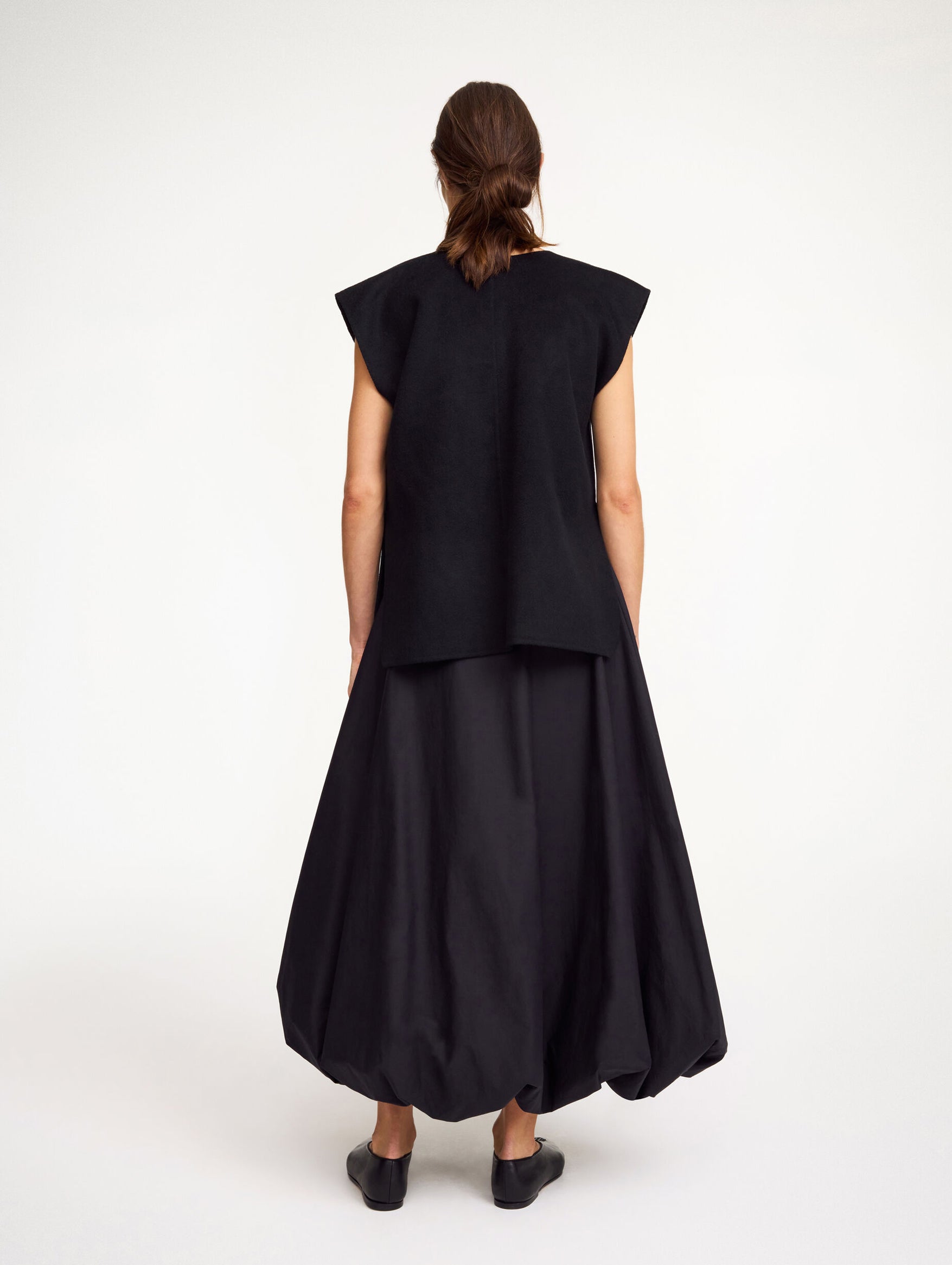 Cilia Wool Vest in Black