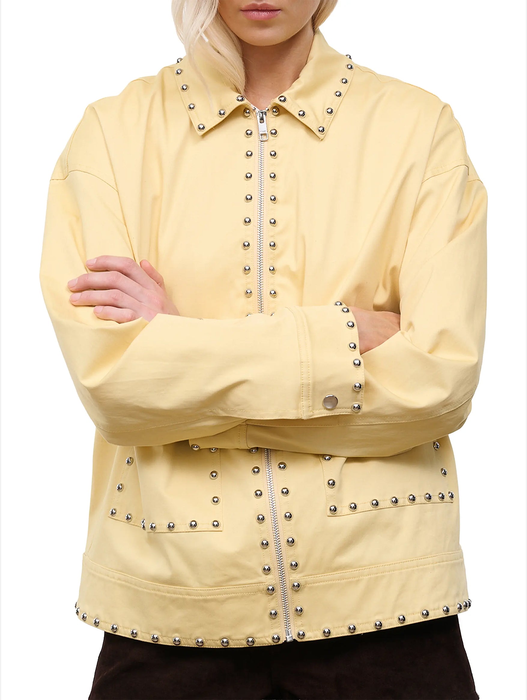 Clarke Jacket in Butter Studs