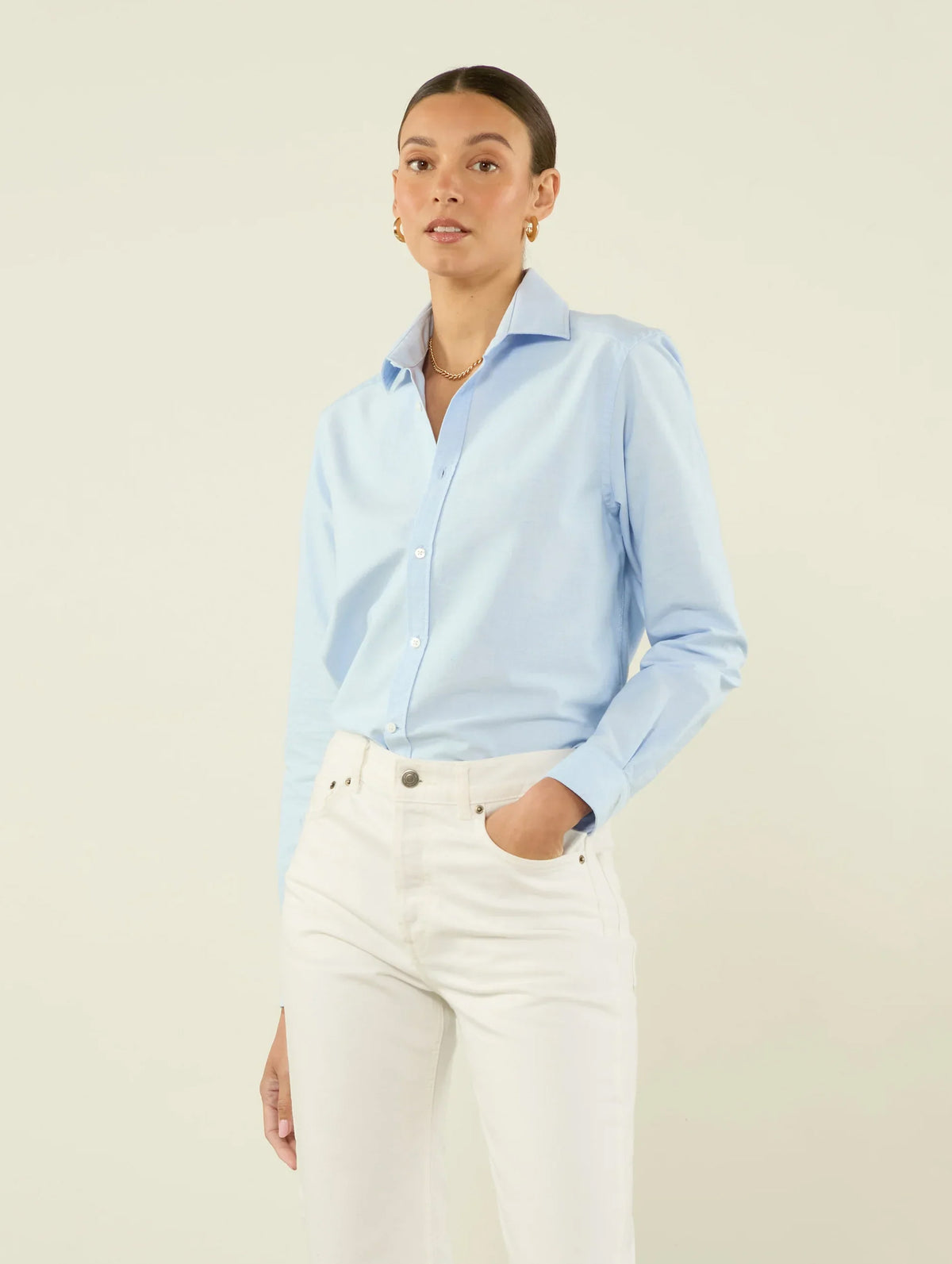 The Classic Oxford Shirt in Celeste Blue