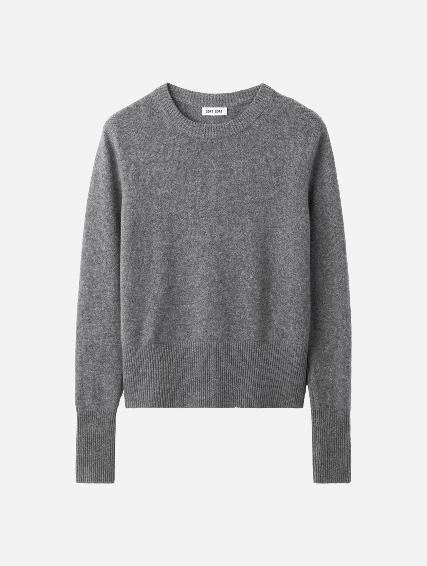 Classic Cashmere Crewneck in Grey