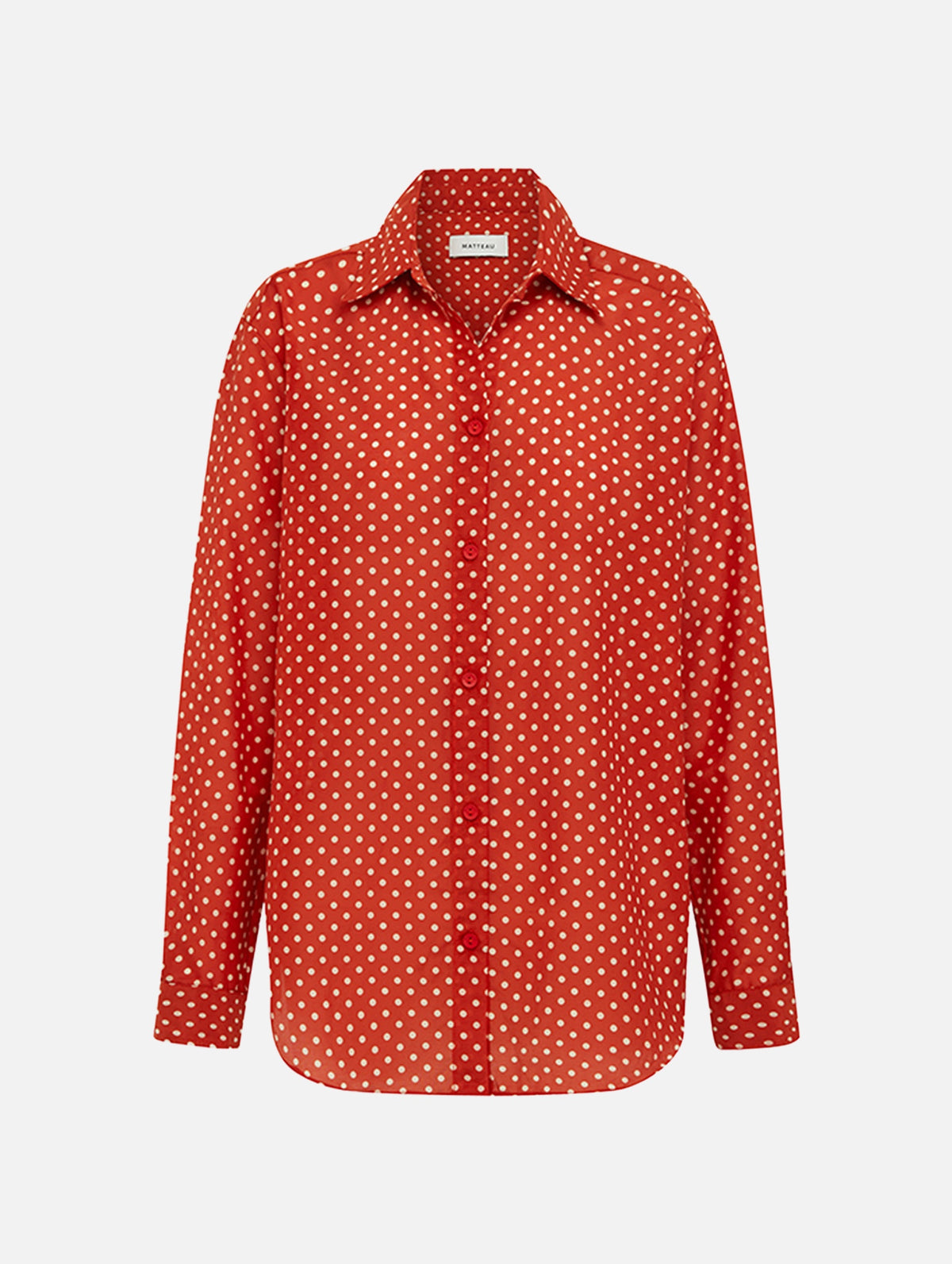 Classic Shirt in Polka Dot Tomato
