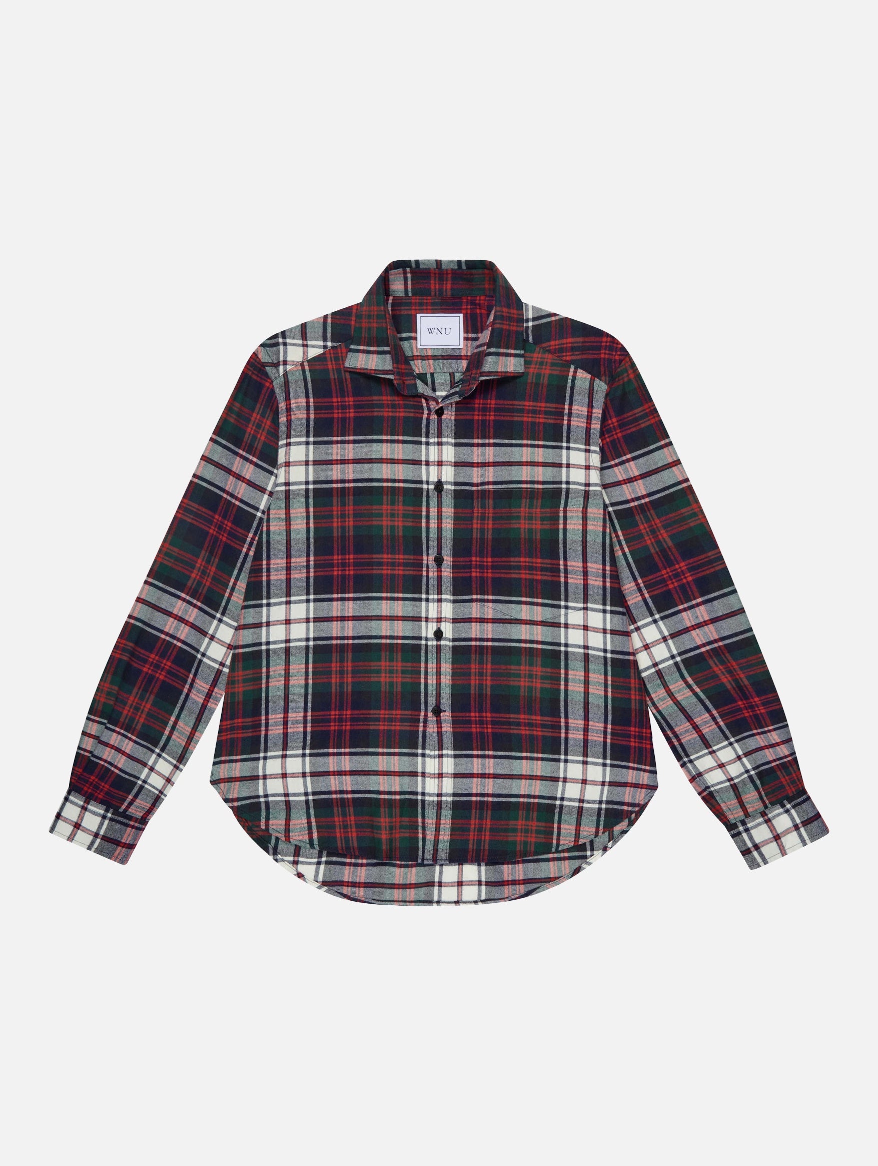 The Classic Shirt in White & Red Plaid