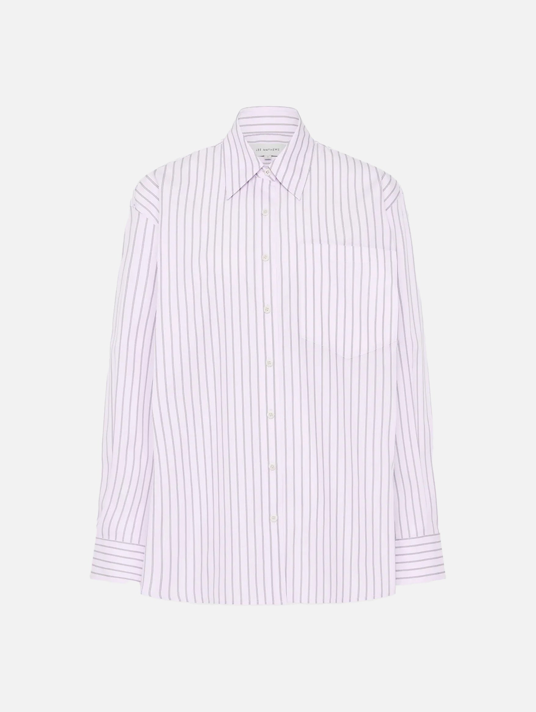 LM Classic Stripe Shirt in Violet