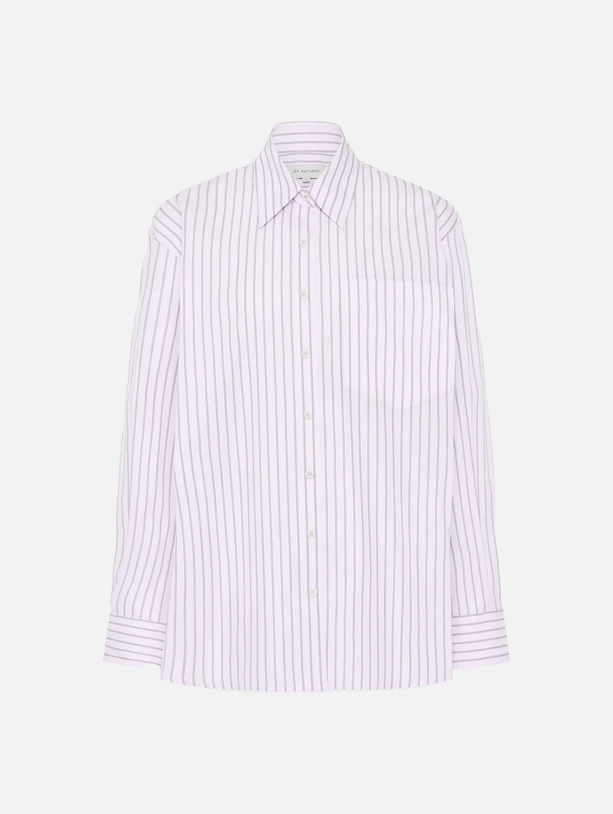 LM Classic Stripe Shirt in Violet