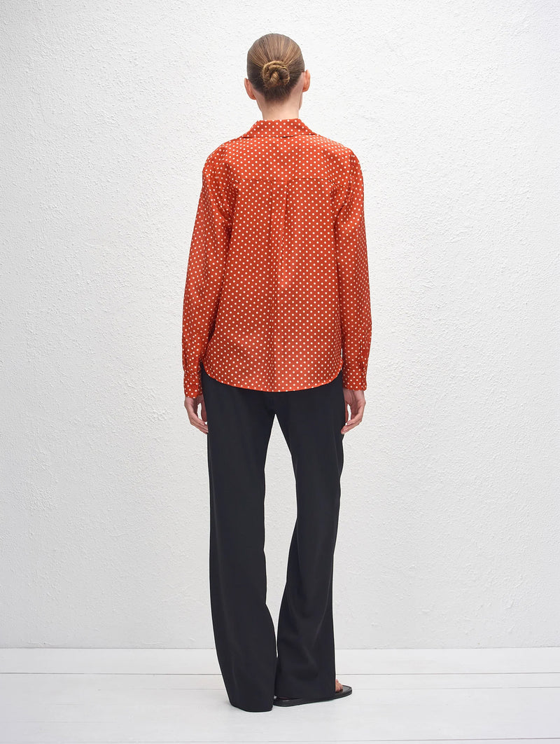 Classic Shirt in Polka Dot Tomato