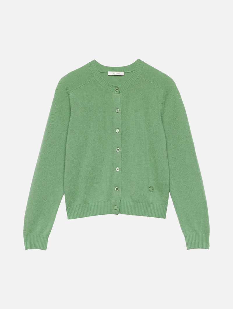 Claudine Cardigan in Light Kelly Green