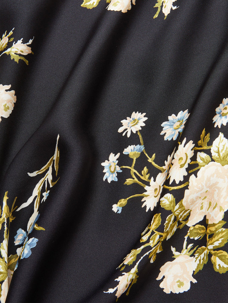 Clover Skirt in Black Floral