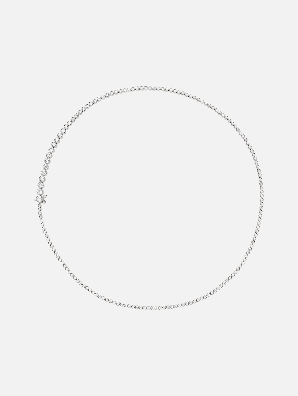 Collier de Tennis Classique Blanc