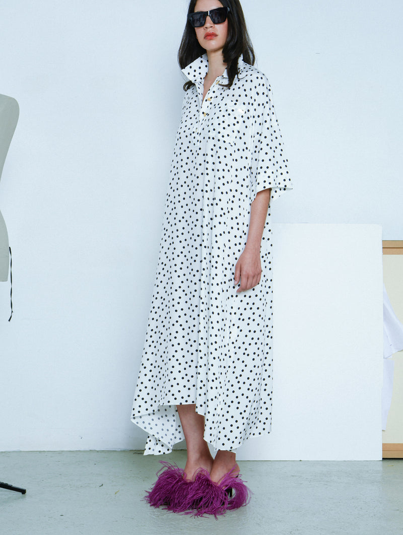 Constance Dress in Polka Dots