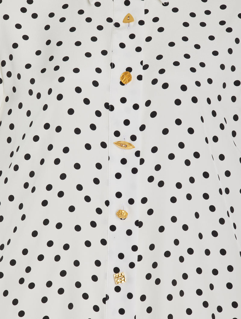 Constance Shirt in Polka Dots