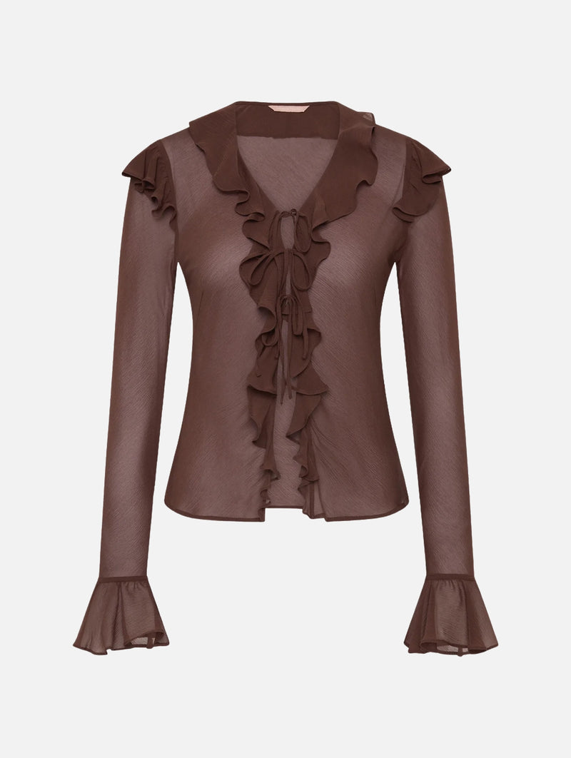 Cool About It Top in Chocolate