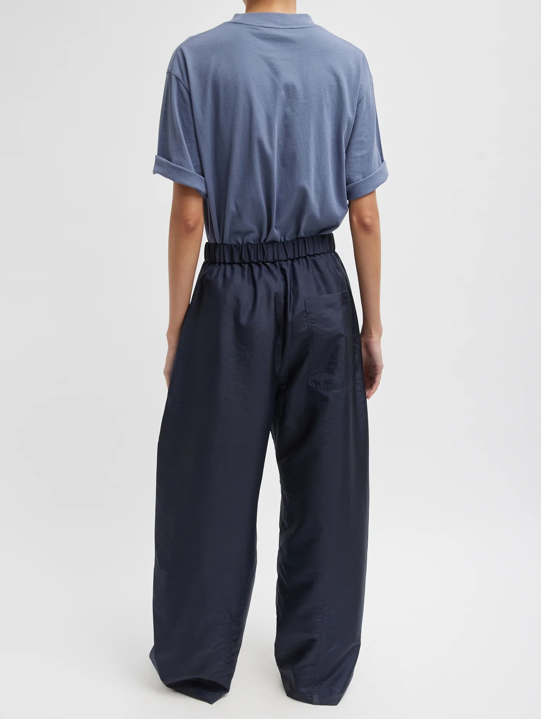 Crispy Nylon Short Winslow Pant in Navy