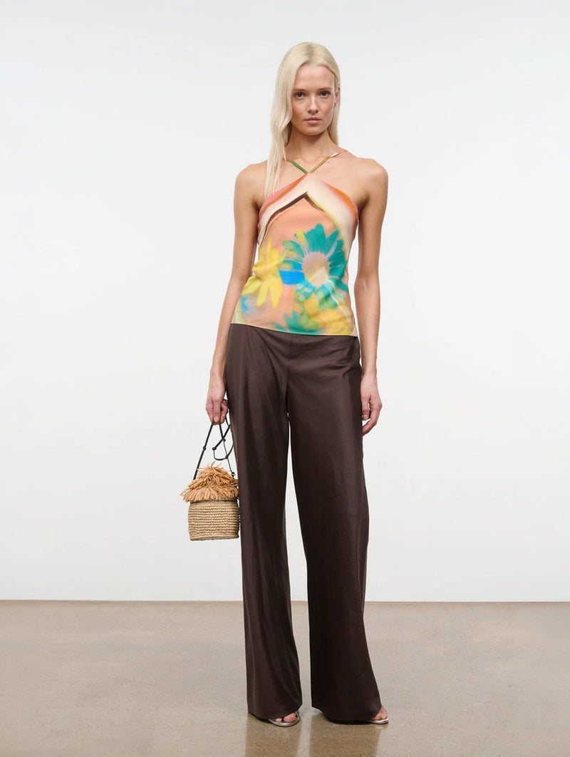 Cubism Top in Superbloom Scarf