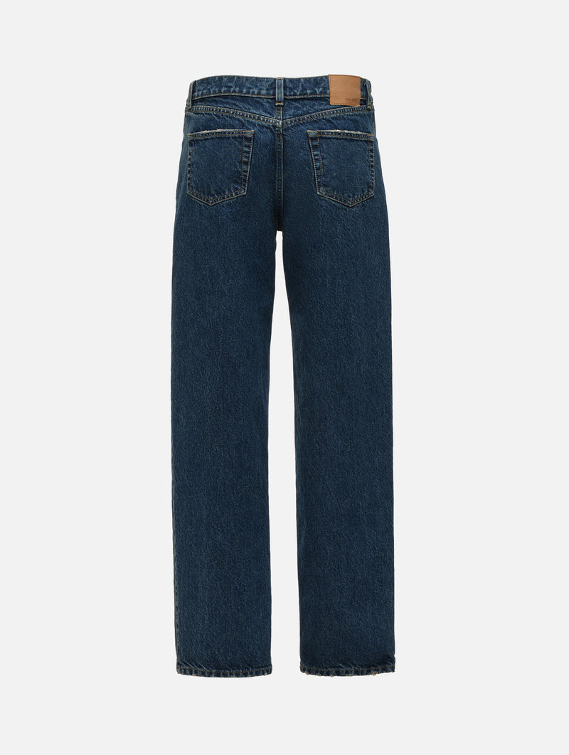 Denim Straight-leg Jeans in Dark Blue