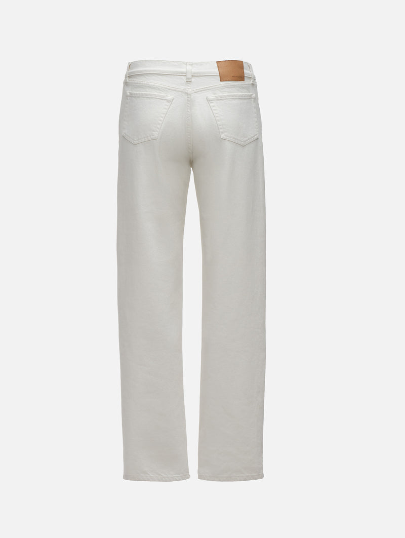 Denim Straight-leg Jeans in Cream