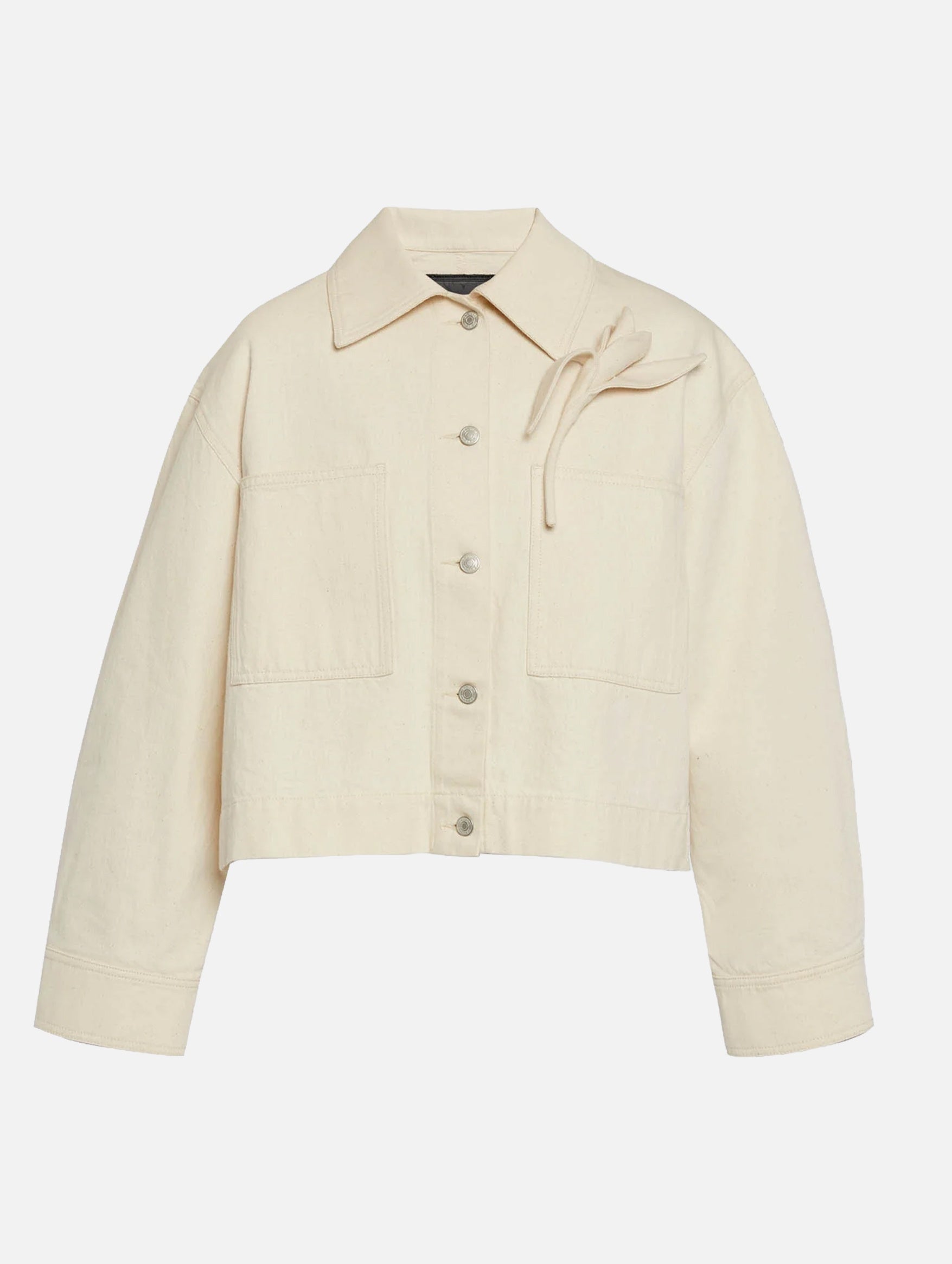 Denim Jacket in Ecru