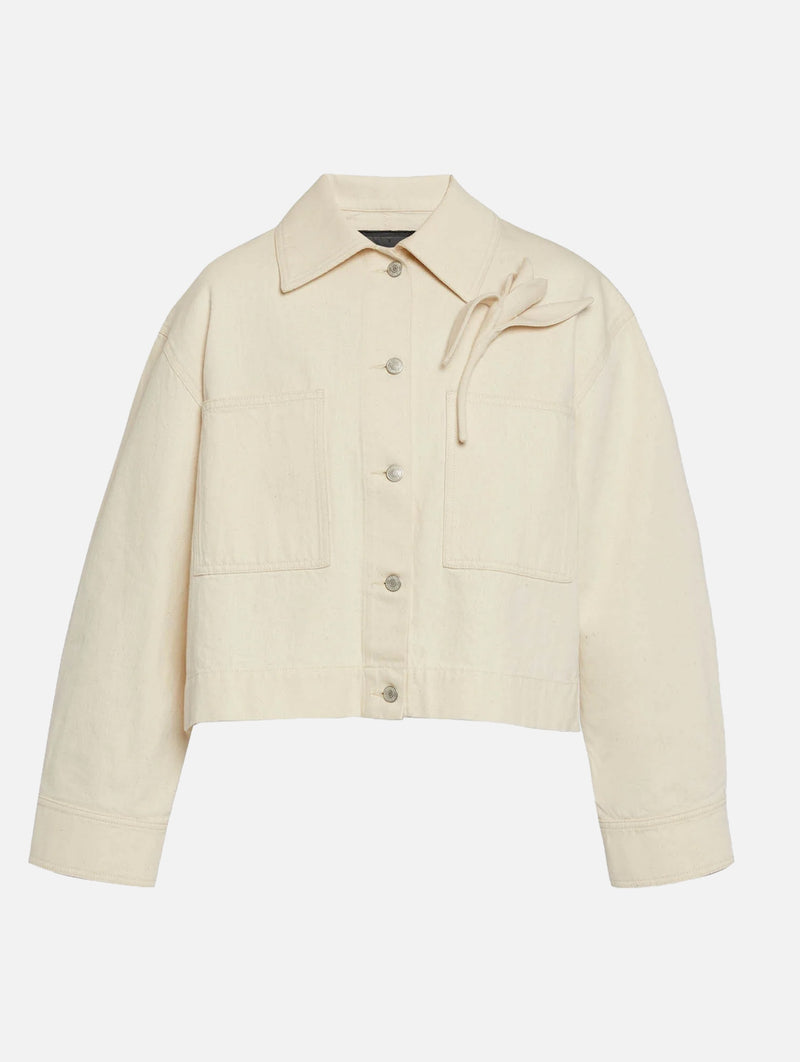 Denim Jacket in Ecru