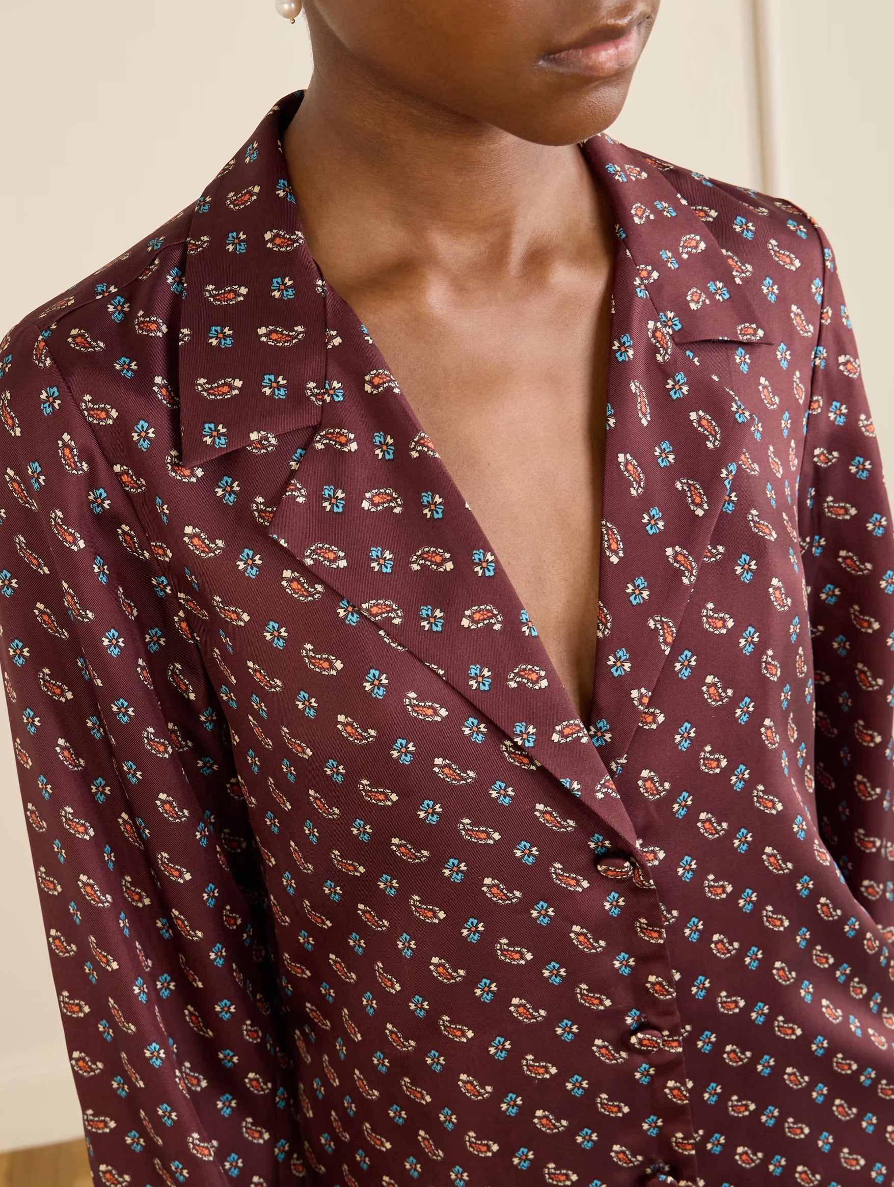 Dorsia Top in Deauville Paisley