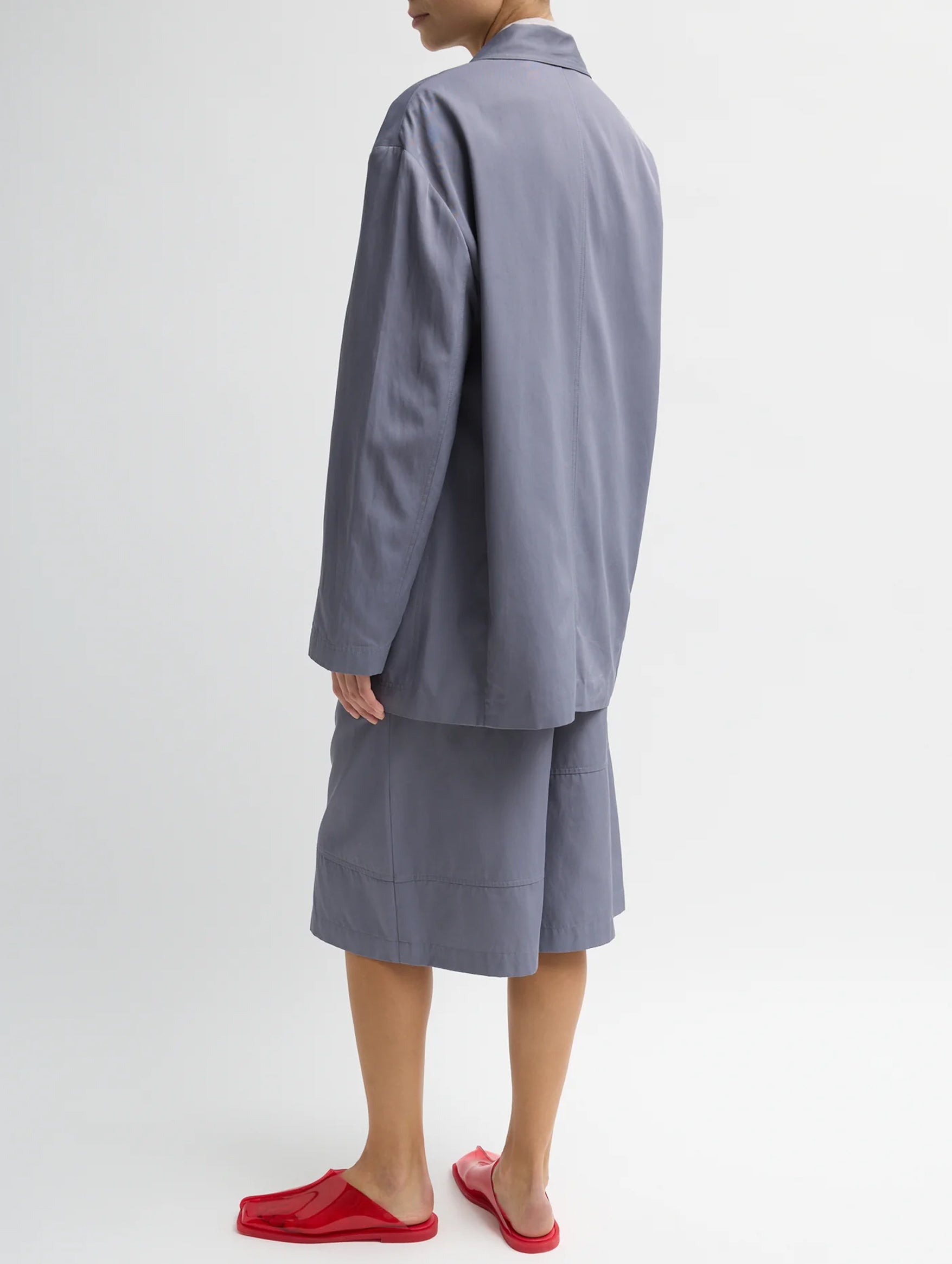 Drapey Suiting Liam Blazer in Deep Violet