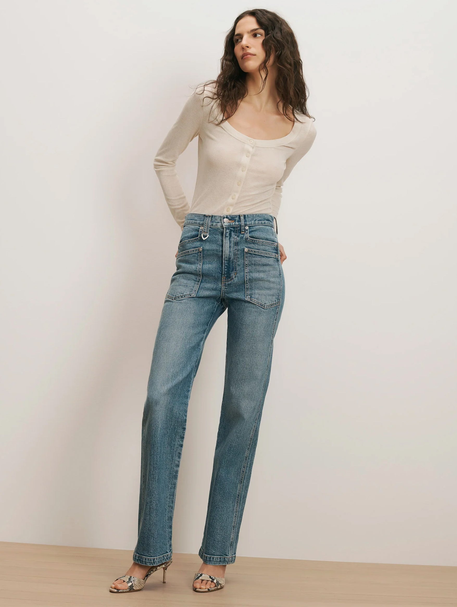 Dylan Straight-Leg Jean in Orbit Glare