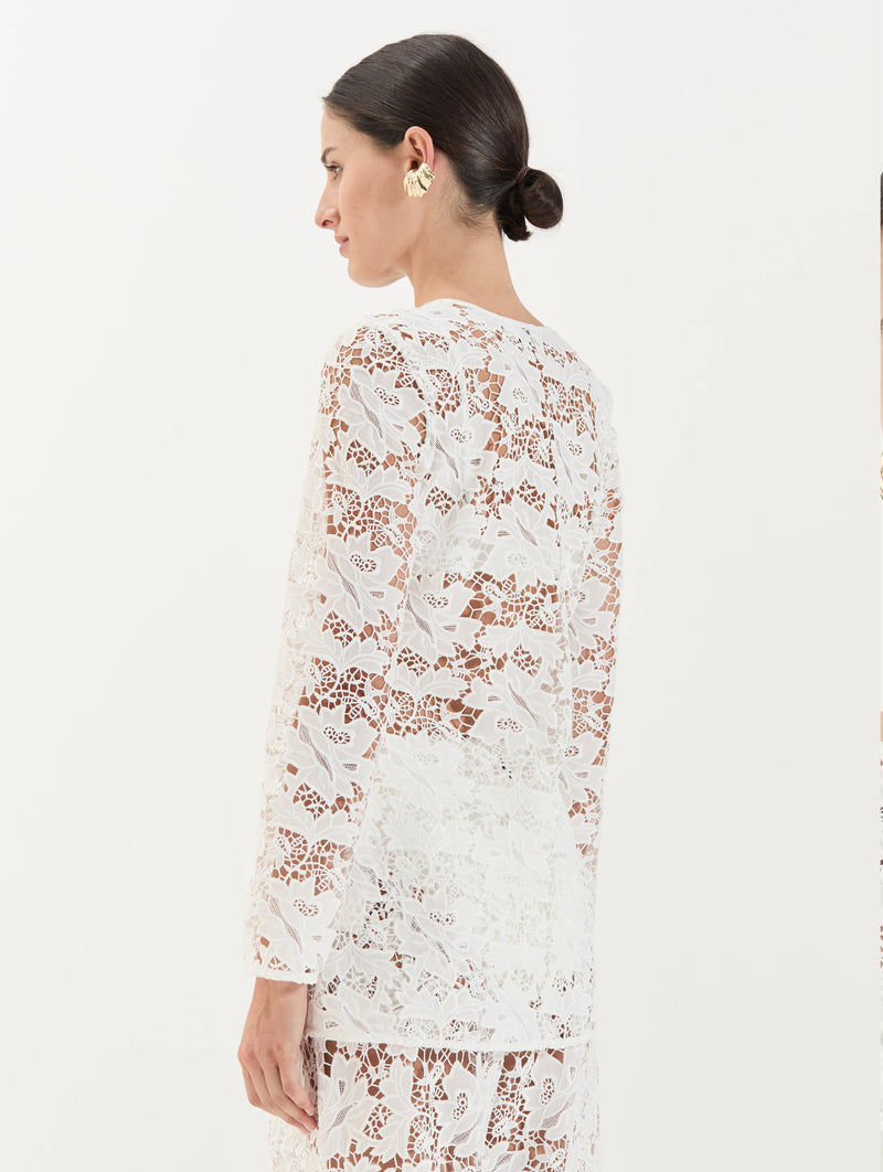 Daphne Tunic in Crochet Lace