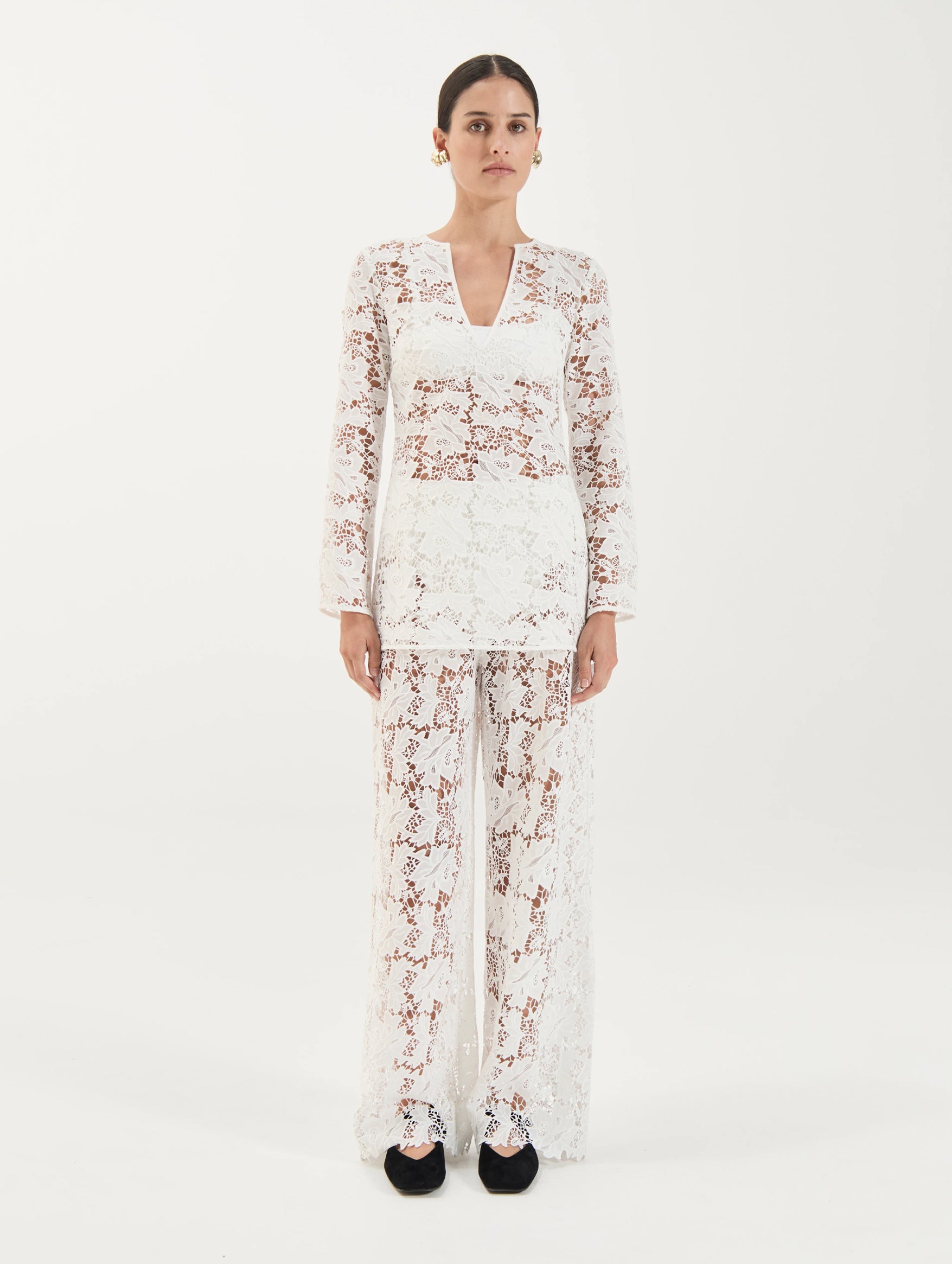 Daphne Tunic in Crochet Lace