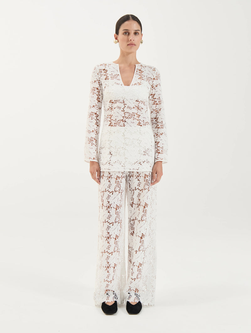 Daphne Tunic in Crochet Lace