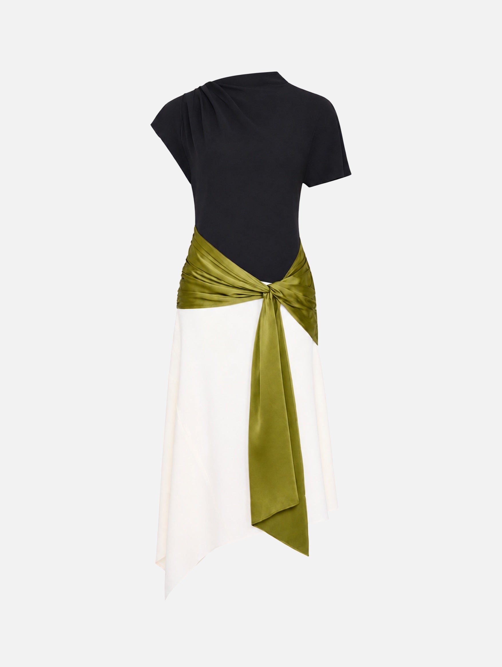 Davina Dress in Black/Pear Multi