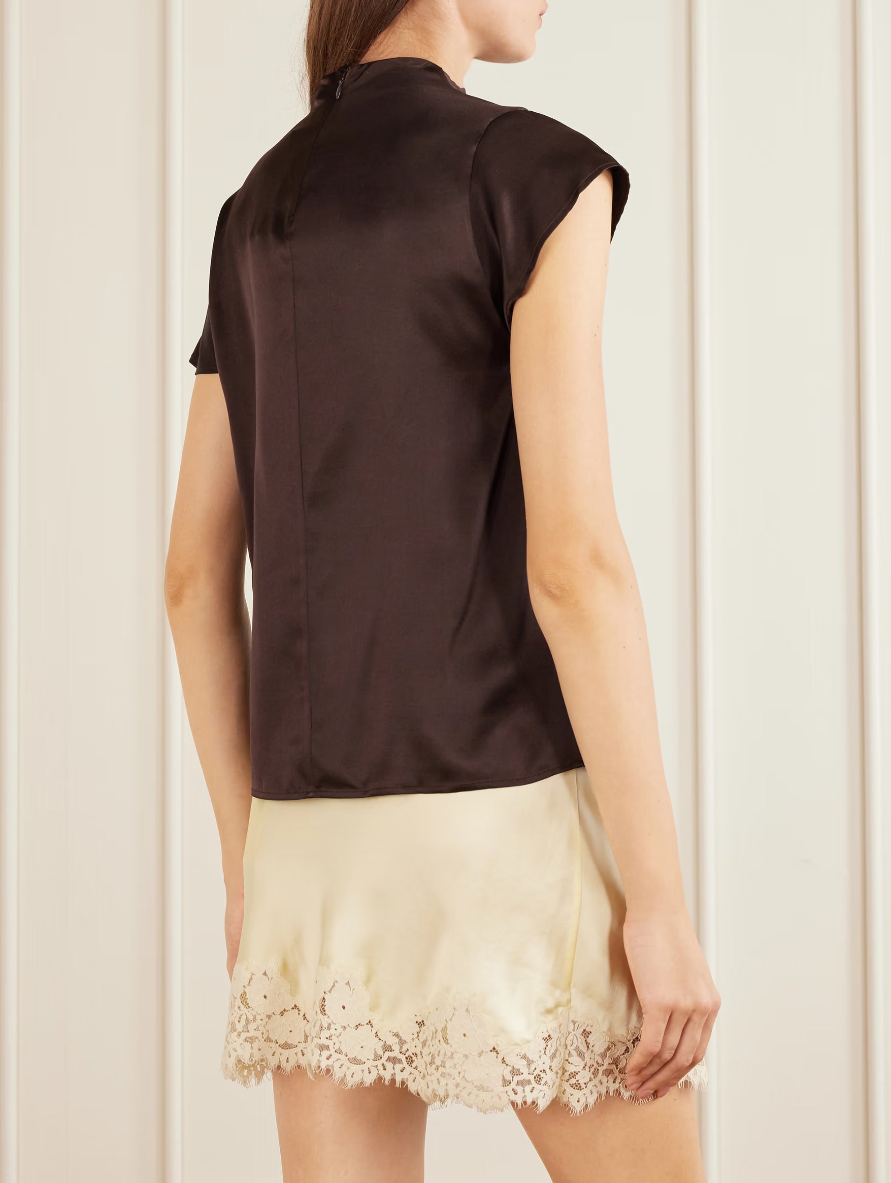Davina Silk Top in Earth