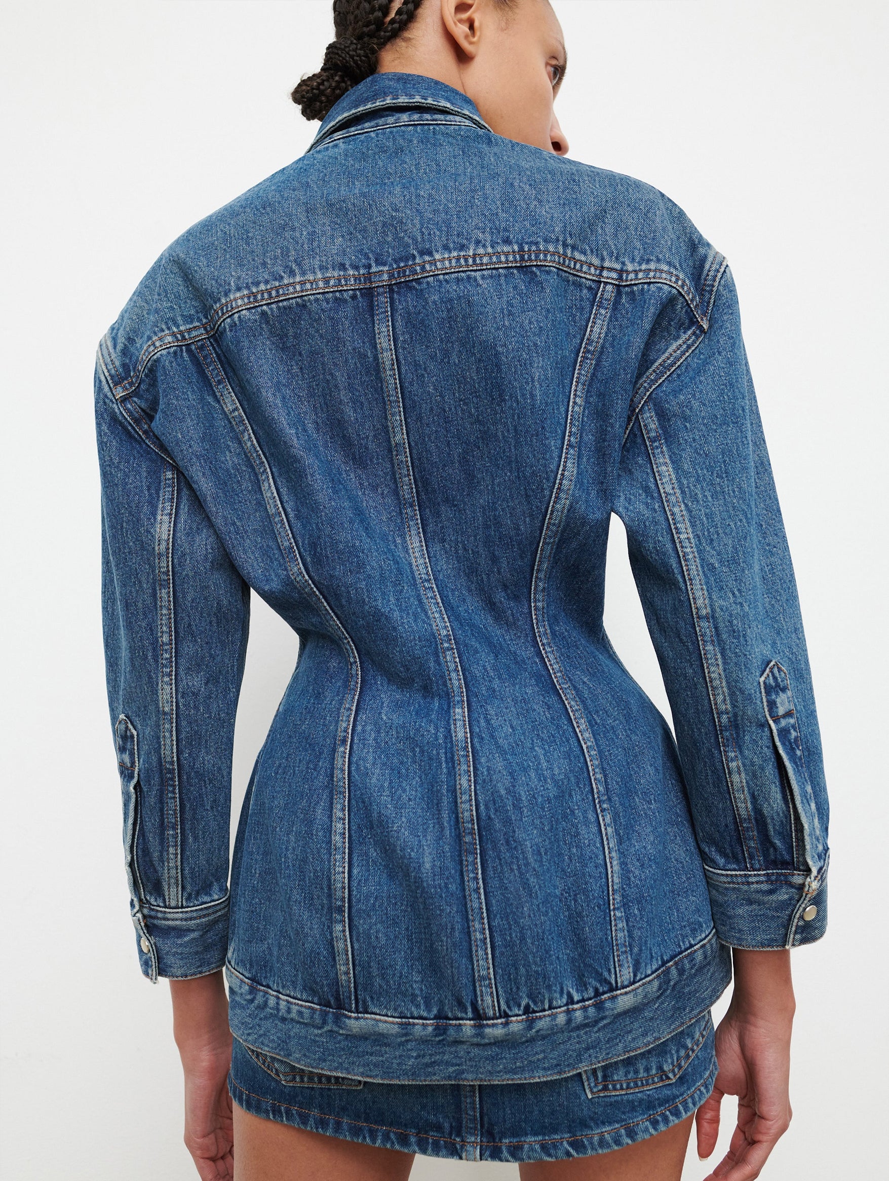 Denim Contour Jacket in Indigo