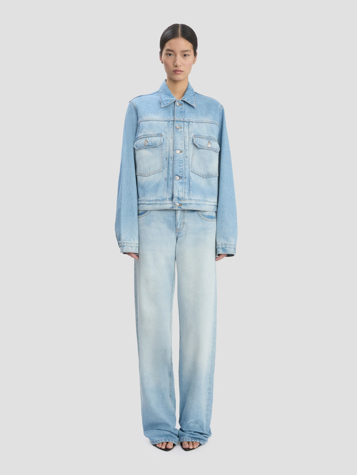 Denim Trucker Jacket in Heritage Blue