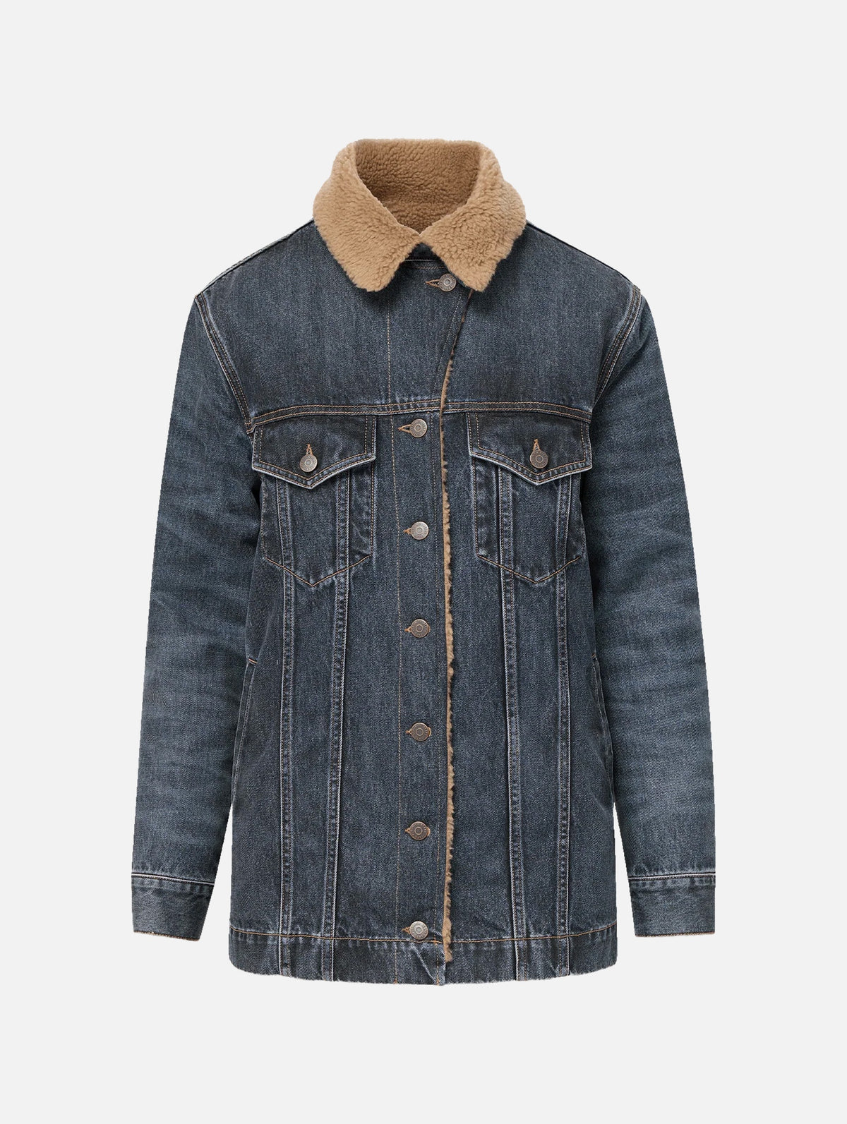 Donna Sherpa Denim Jacket in City Lights