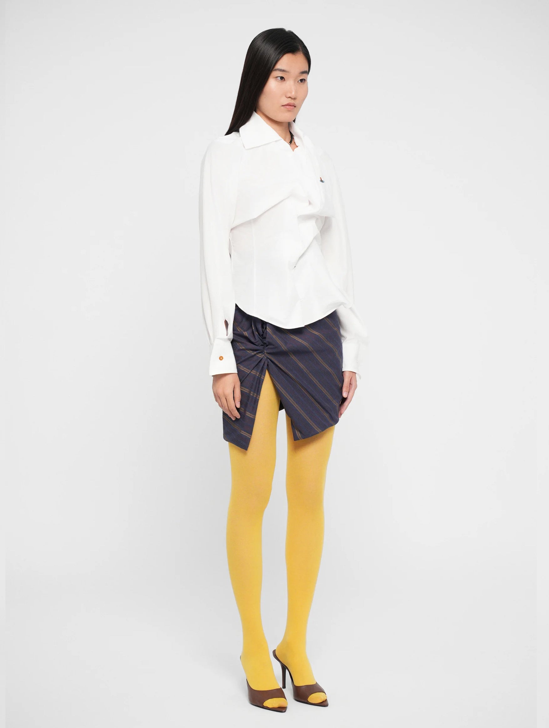 Drunken Long Sleeve Shirt in White