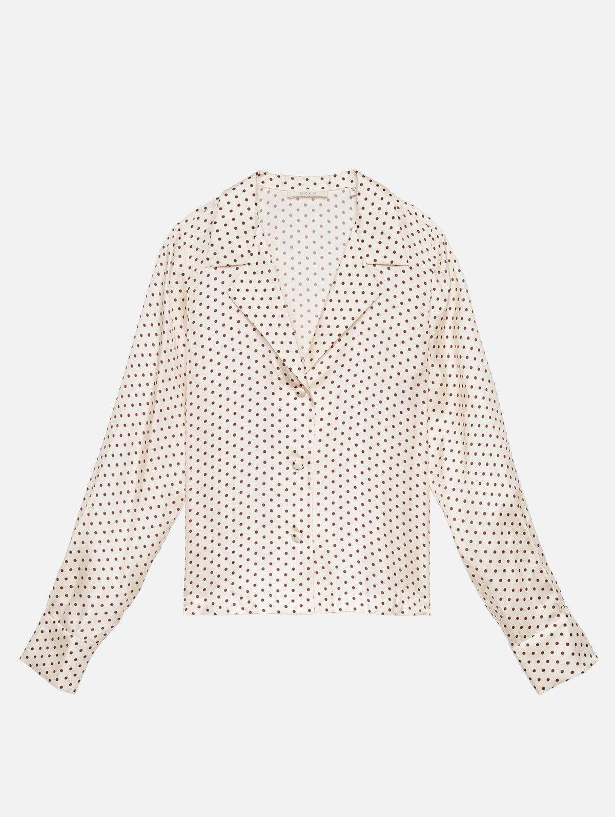 Elene Top in Crème Portia Dot