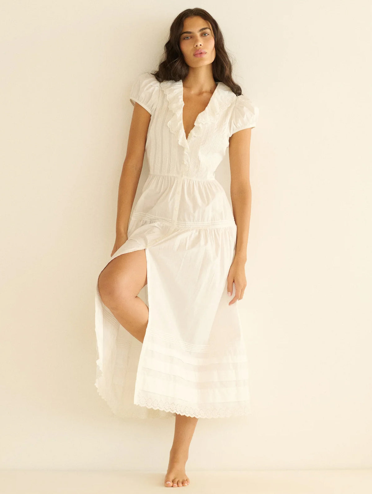 Eliette Dress in Salt