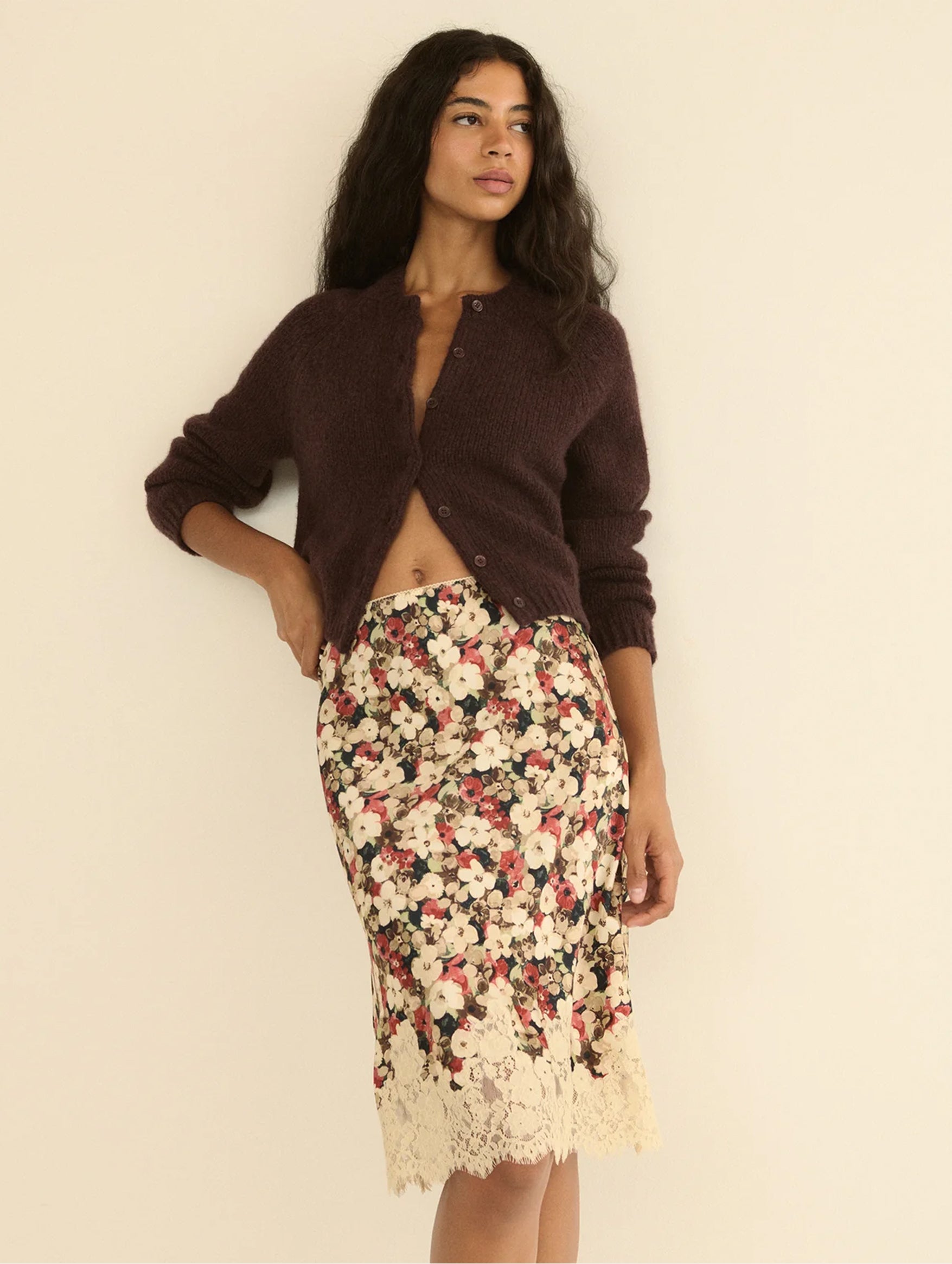 Elowette Skirt in Wildflower Bramble