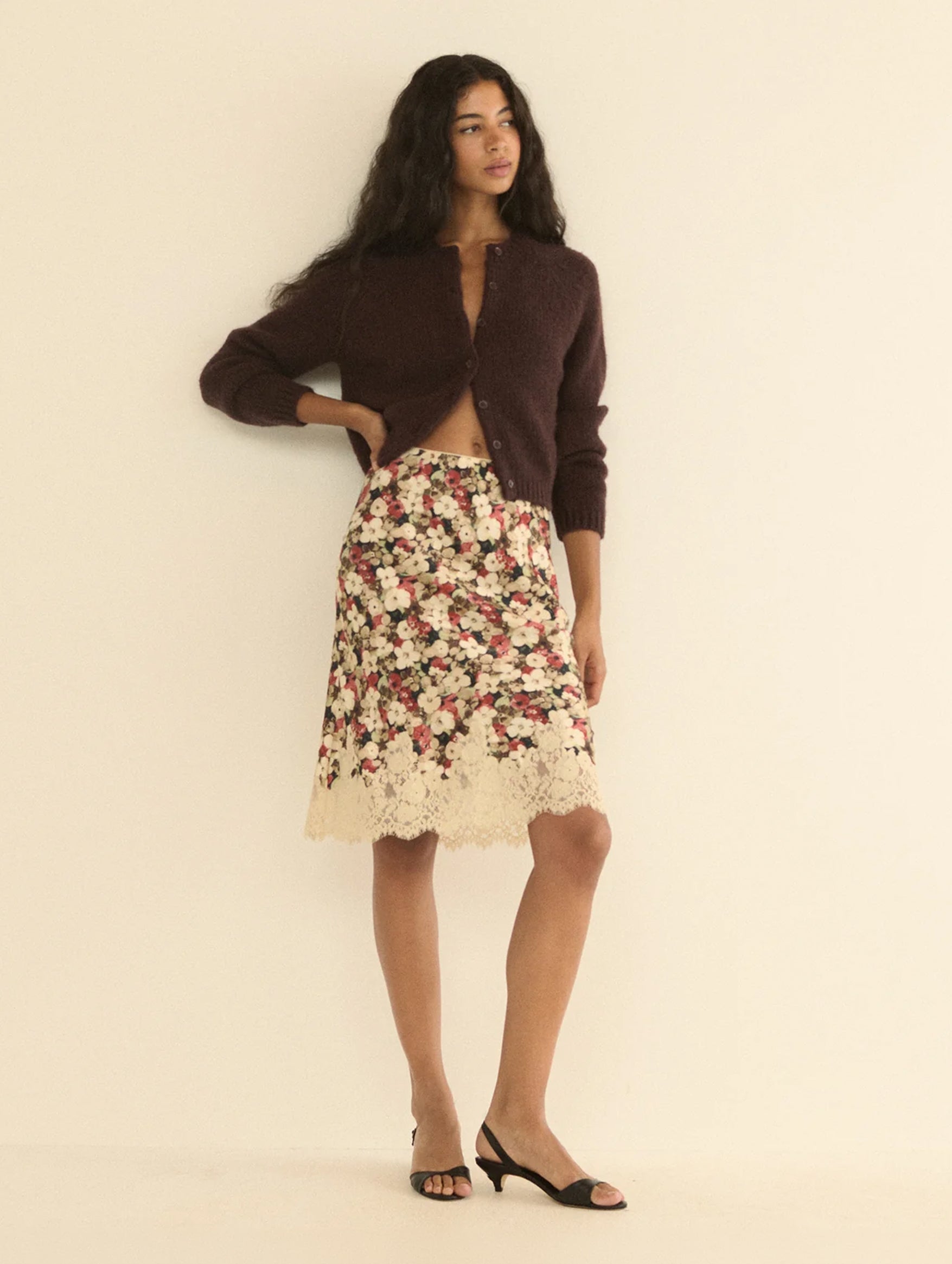 Elowette Skirt in Wildflower Bramble